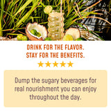 FlavCity Collagen Drink Mix Powder Coconut Orange flavour stick pack
