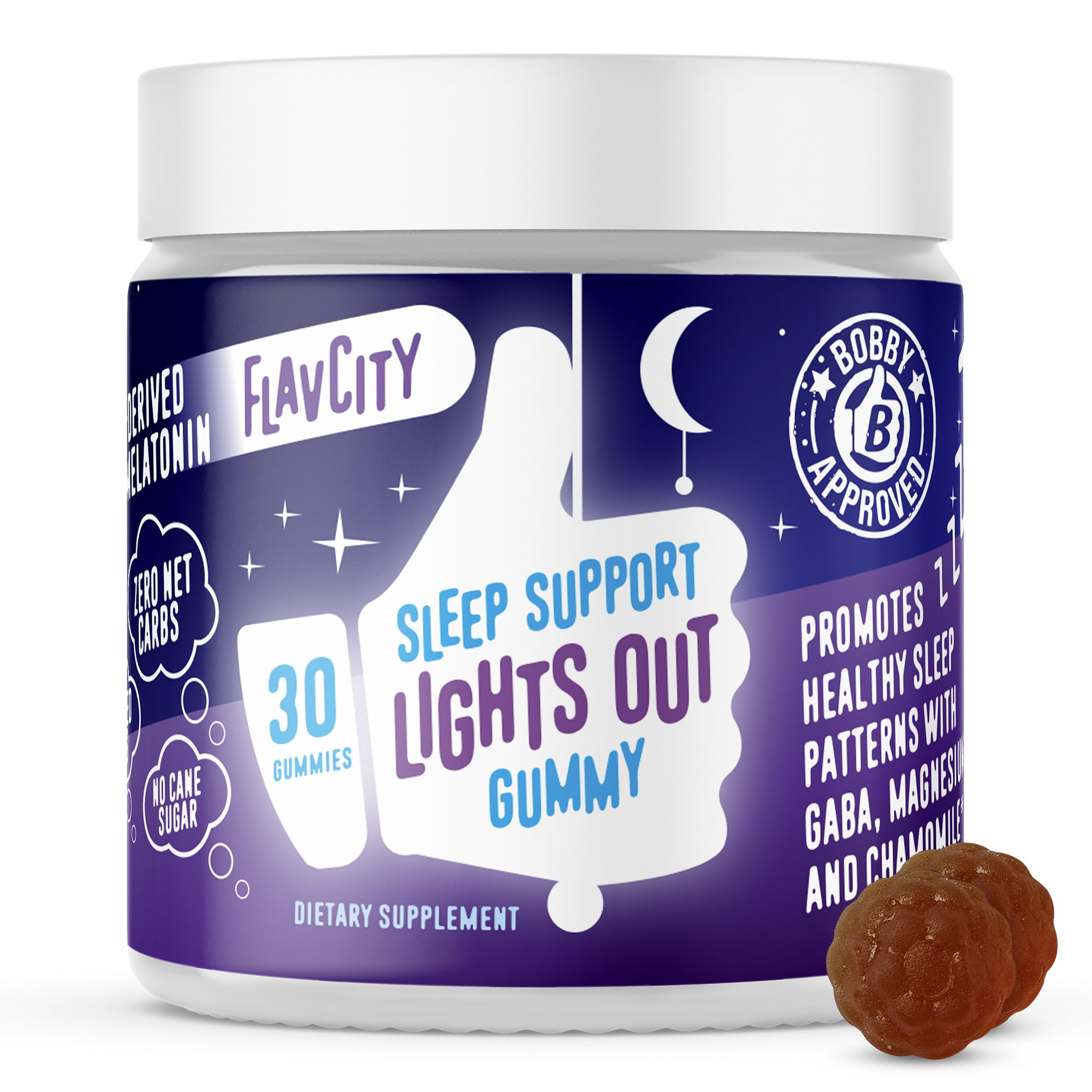 FlavCity Lights Out Gummies front view