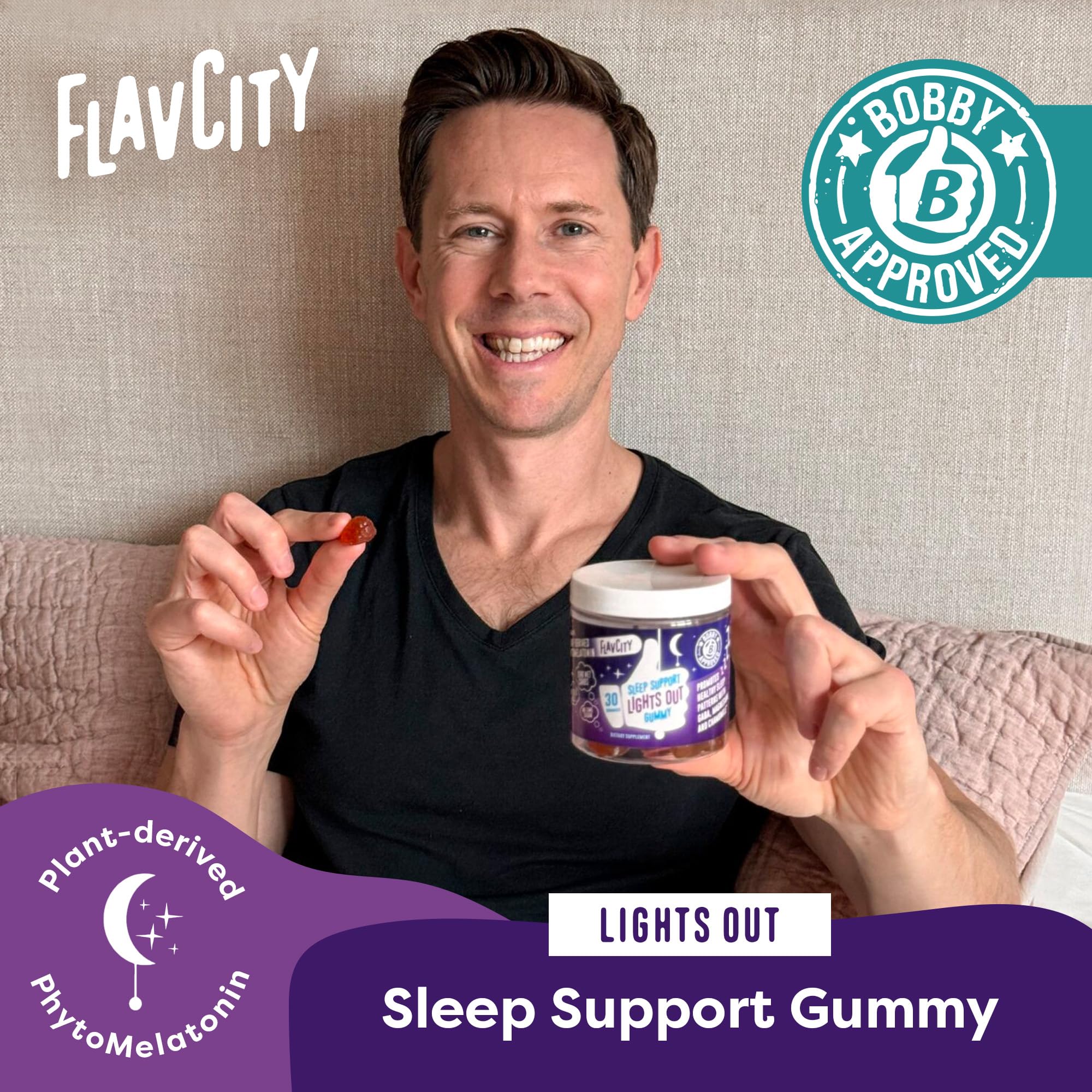 FlavCity Lights Out Gummies packaging