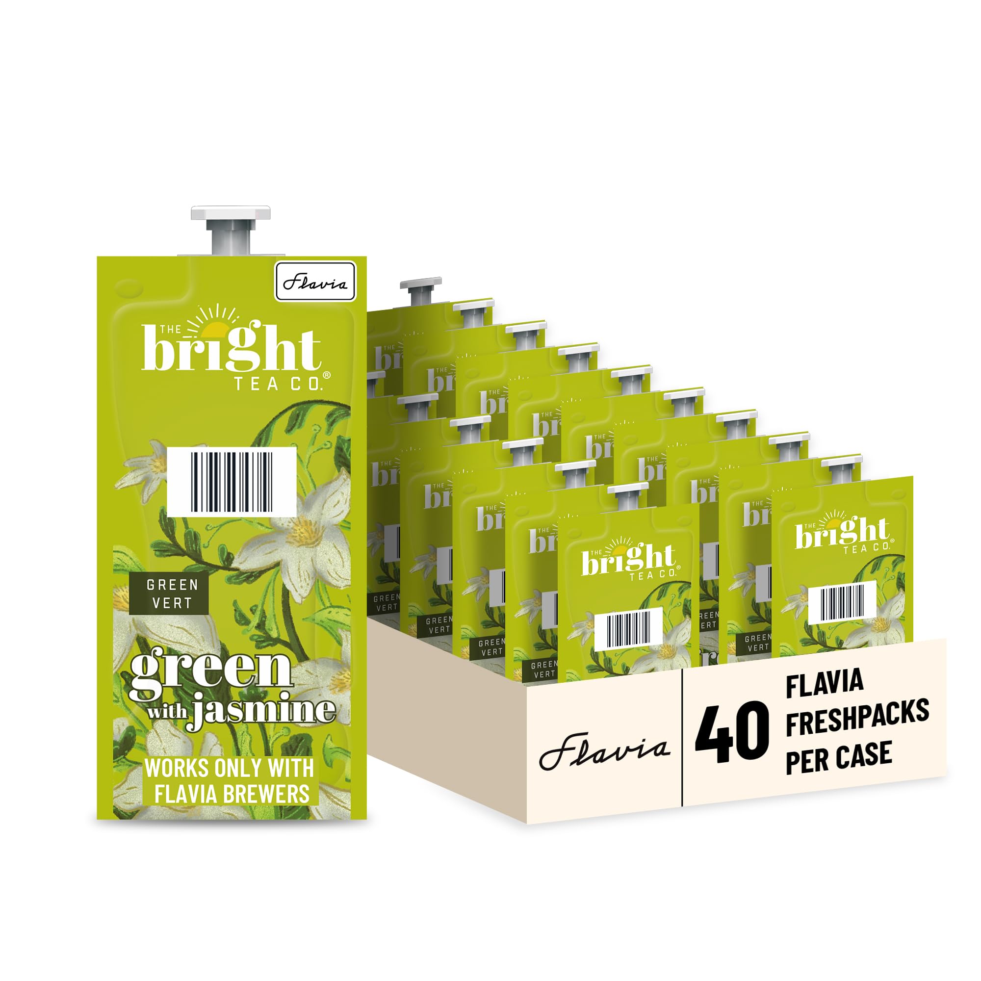 Flavia Green Tea with Jasmine Freshpacks front view