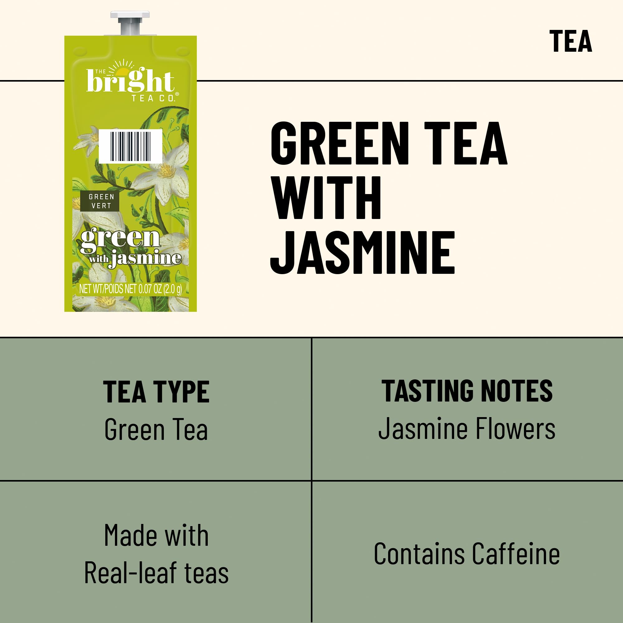 Flavia Green Tea with Jasmine Freshpacks packaging