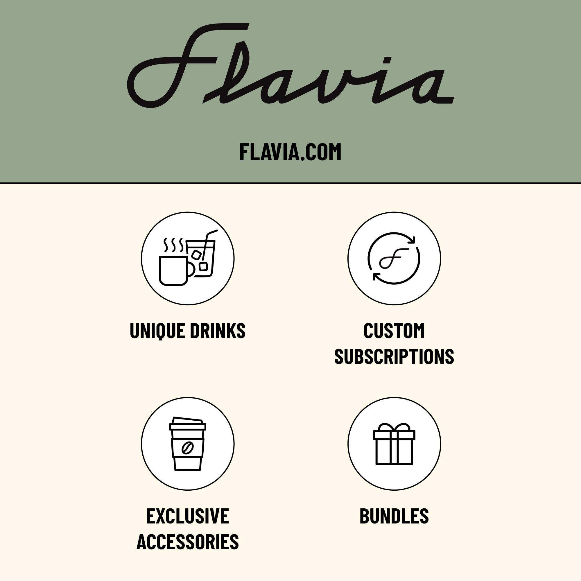 Flavia Green Tea with Jasmine Freshpacks side view