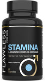 FLAWLESS FOR MEN L-Arginine Supplement bottle side view
