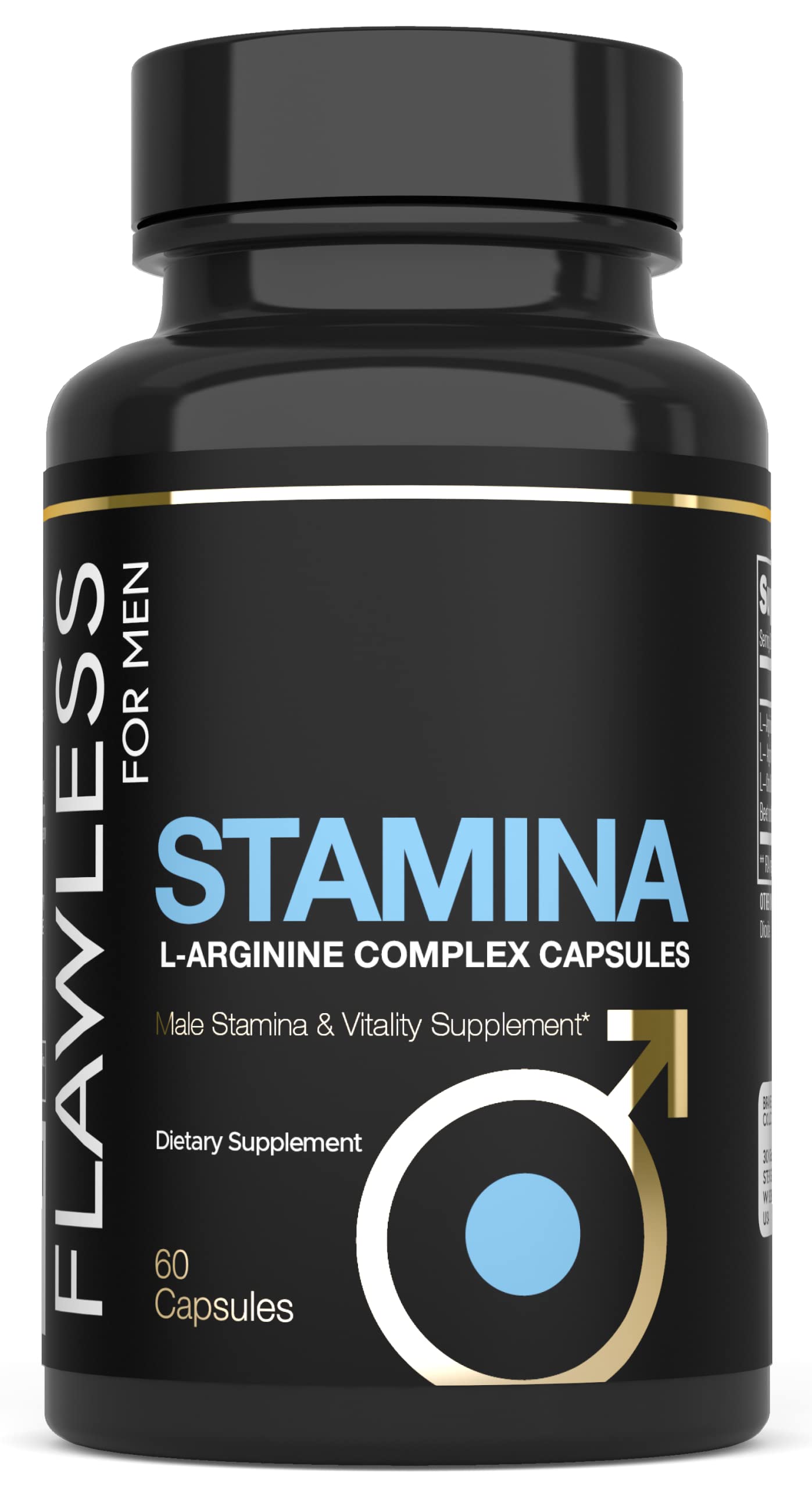 FLAWLESS FOR MEN L-Arginine Supplement packaging details