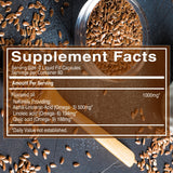 Flaxseed Oil 109g back view with nutritional information