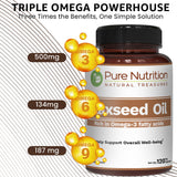 Flaxseed Oil 109g showing the cap and opening