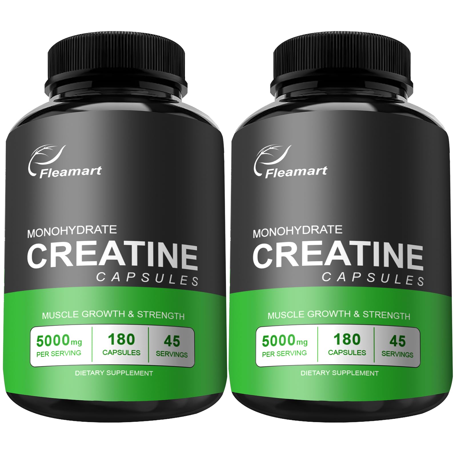 Fleamart Creatine Monohydrate Capsules 5000mg front view