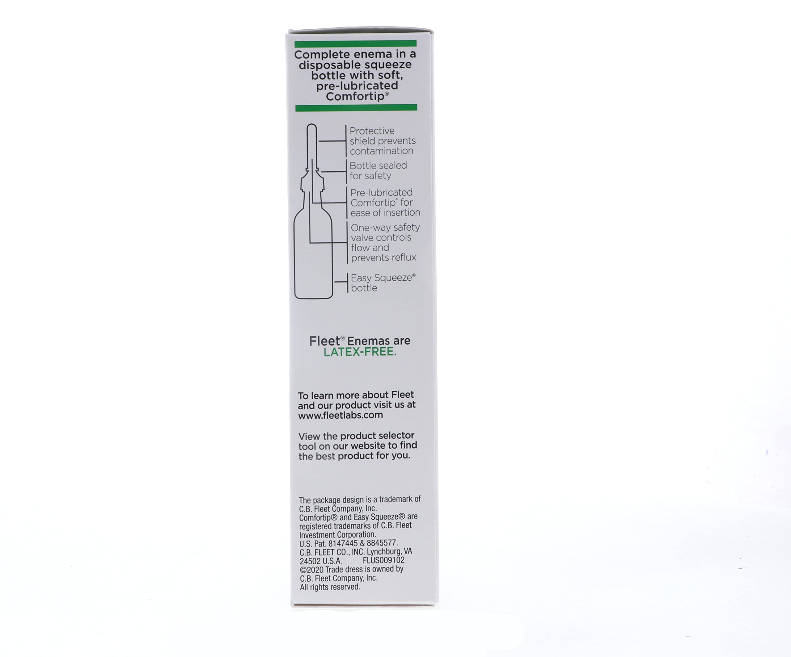 Fleet Saline Enema 197ml close-up of nozzle