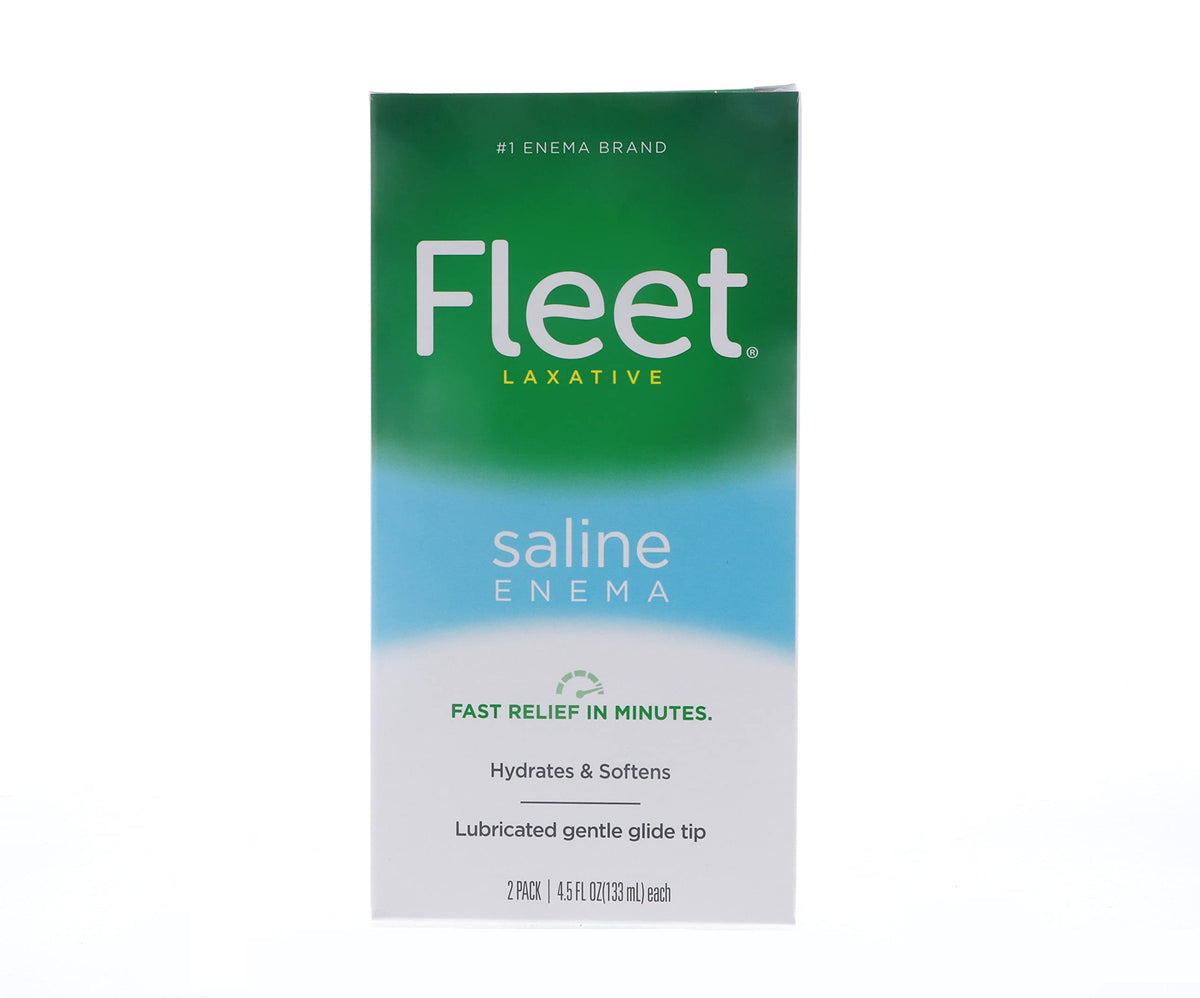 Fleet Saline Enema 197ml front view with packaging