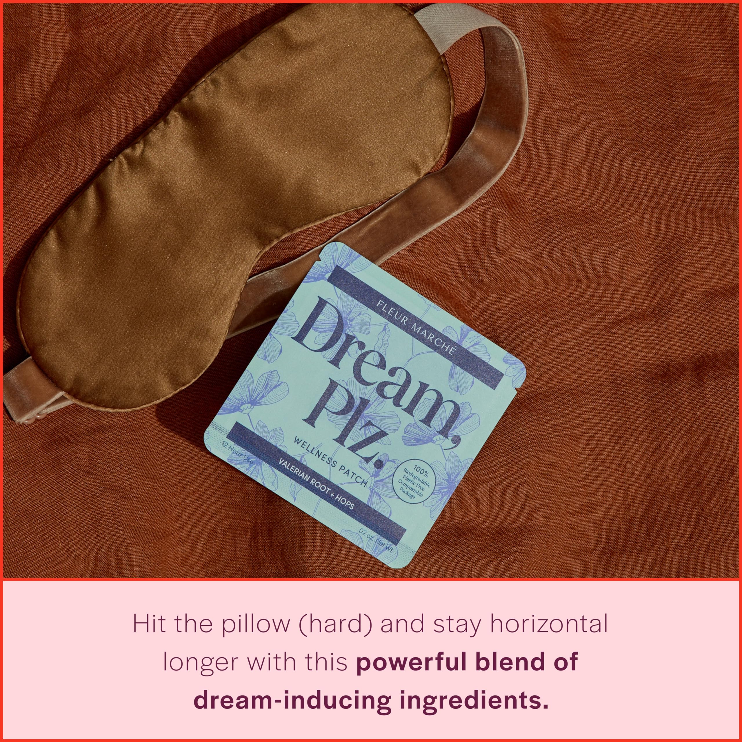 Fleur Marché Sleep Patches applied on skin