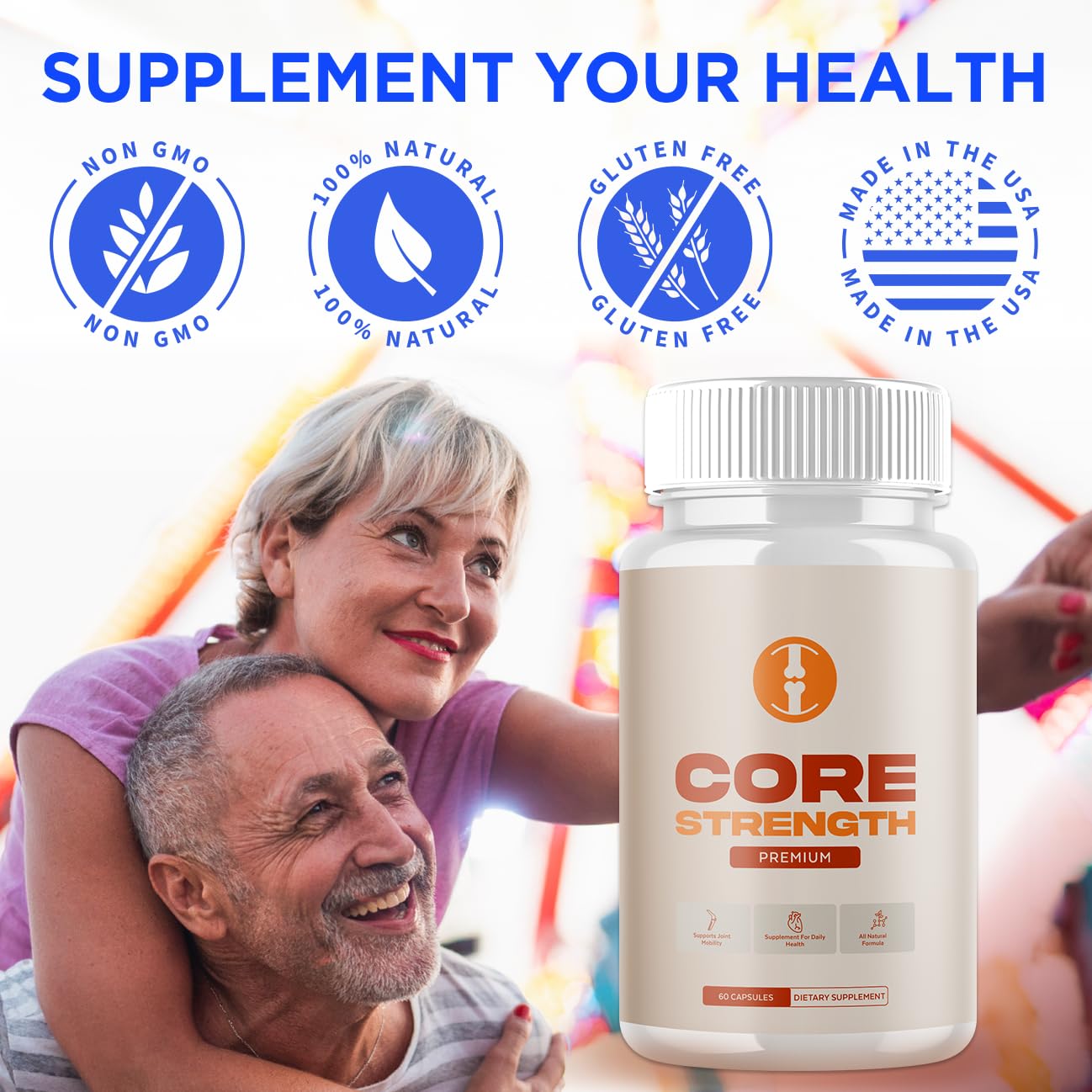 Flex University Core Strength Capsules on a table