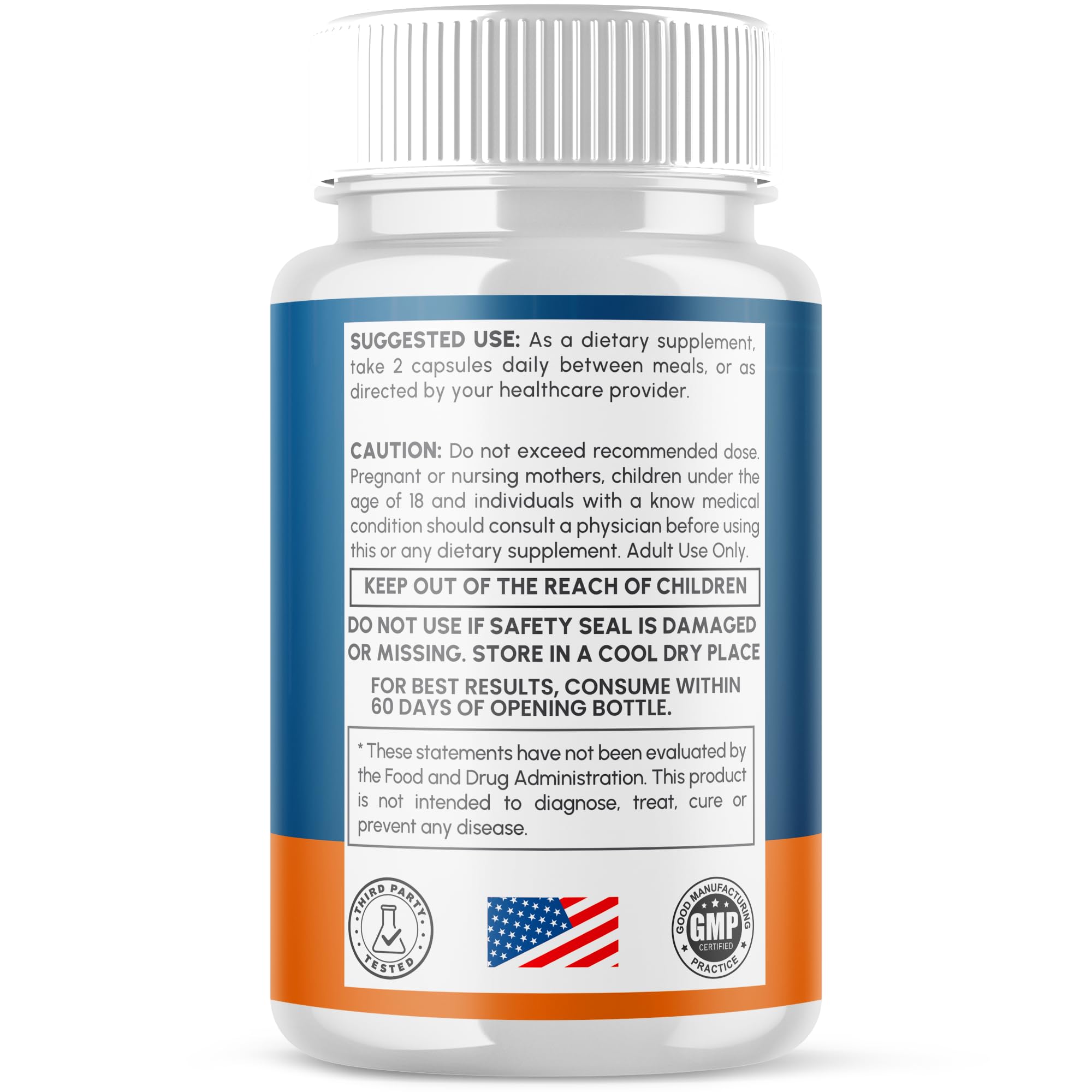 Flex University Neuro Salt Capsules back view showing dosage