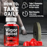 Flex University Vigor support Gummies 454g packaging with dosage instructions