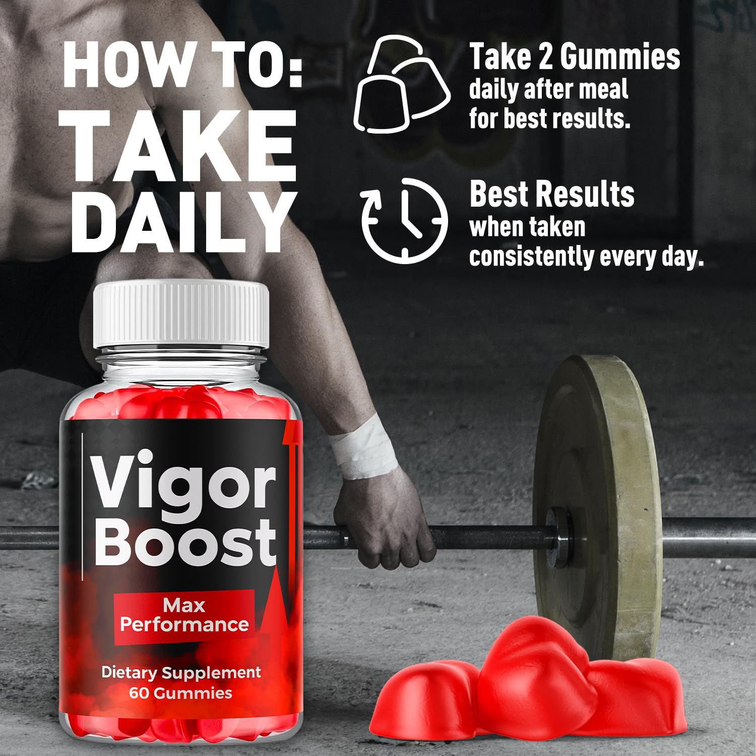 Flex University Vigor support Gummies in a lifestyle setting
