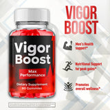 Flex University Vigor support Gummies on a wooden table