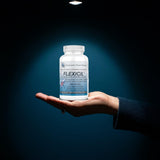 Flexicil Chondroitin Supplement on a wooden table