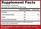 FloHydro Creatine Monohydrate Gummies showing individual gummy