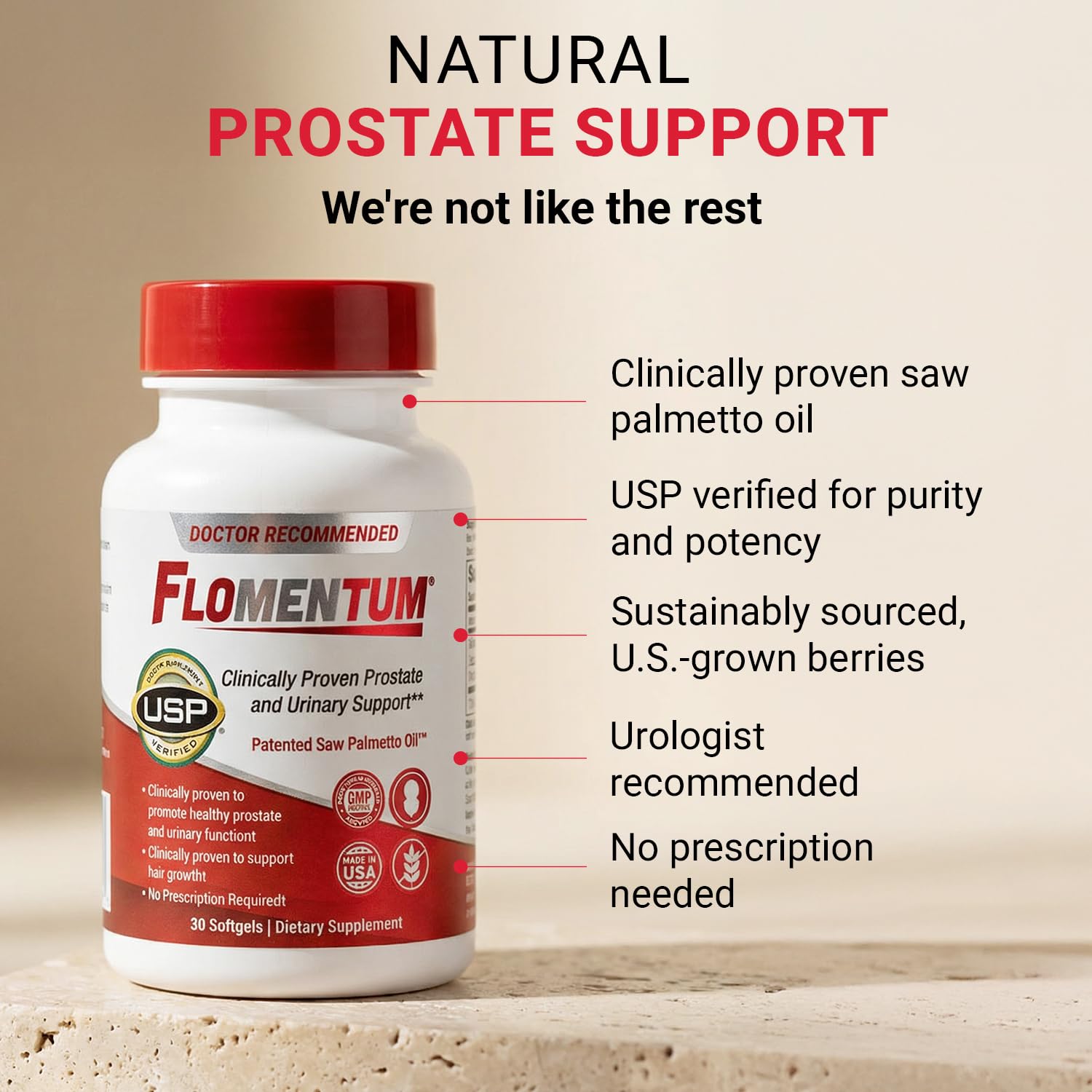 Flomentum Saw Palmetto softgel ingredients list