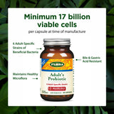 Flora Adult’s Probiotic ingredients list on bottle