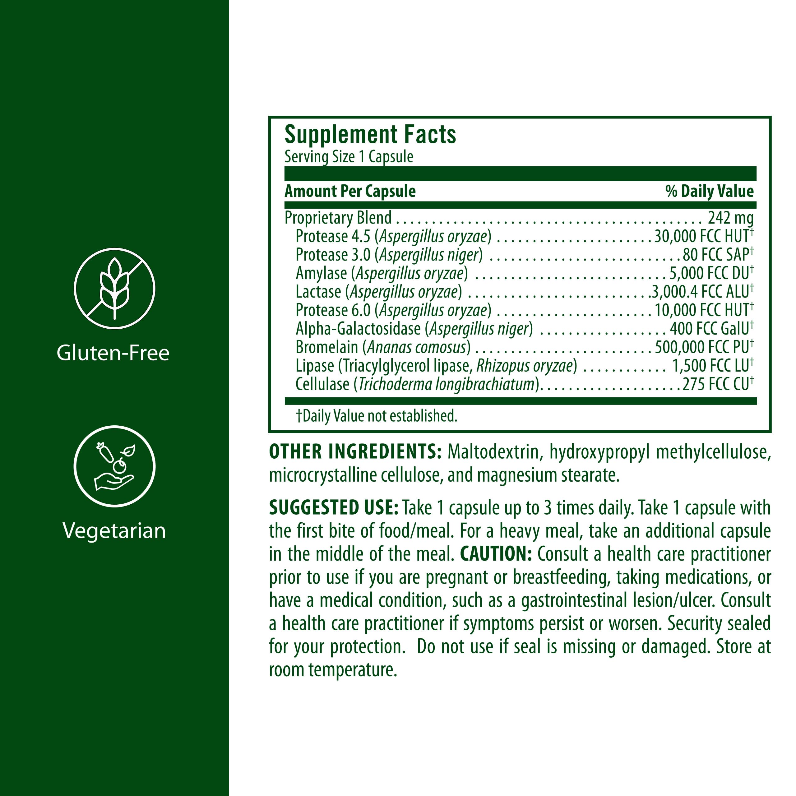 Flora Advanced Adult Enzyme Blend bottle with label