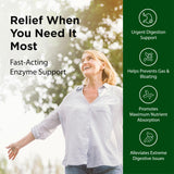 Flora Advanced Adult Enzyme Blend capsules on a wooden surface