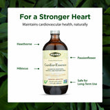 Flora Cardio-Essence liquid supplement in a glass
