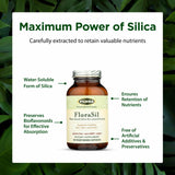 Flora FloraSil Plant-Based Silica Supplement ingredients label