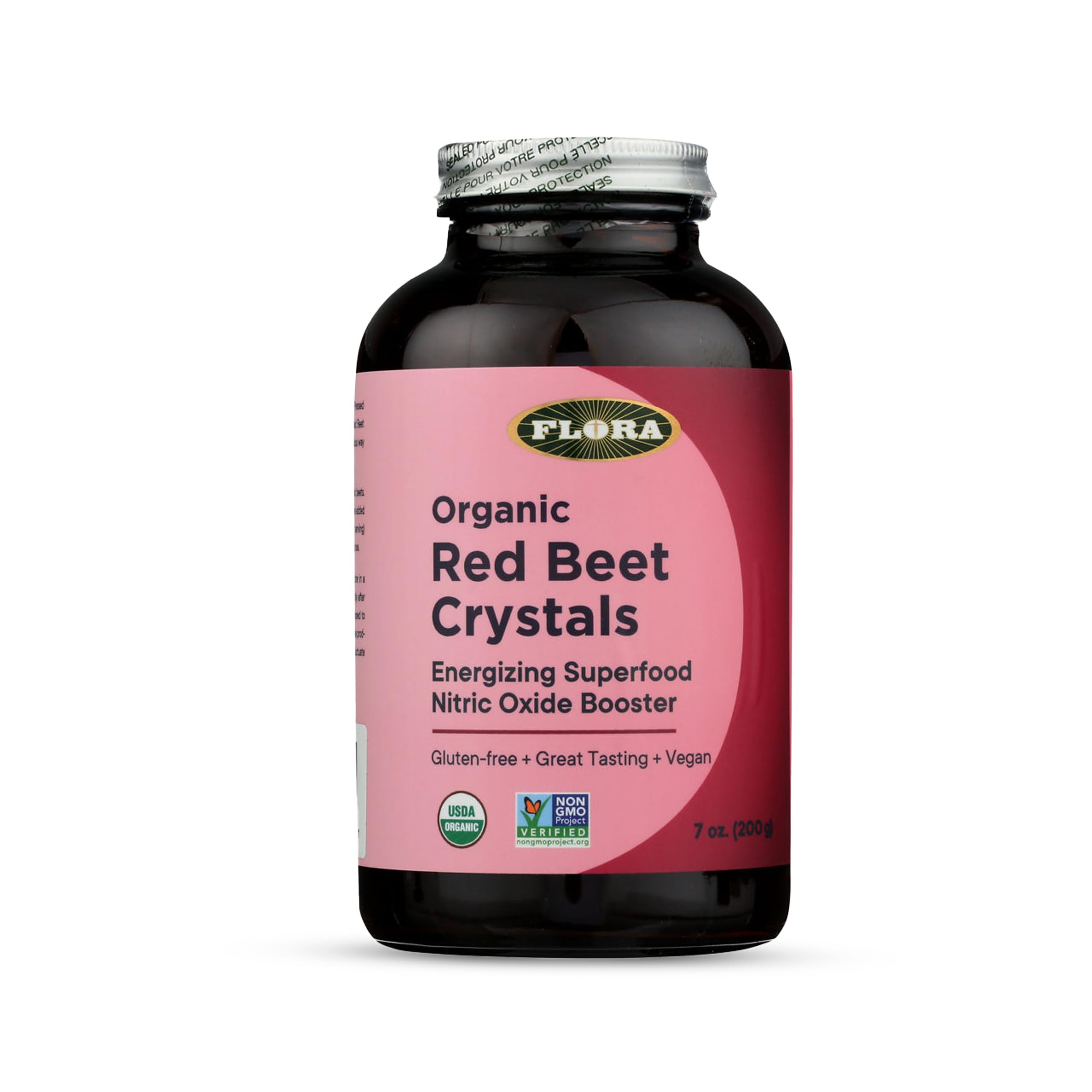 Flora Health Organic Red Beet Crystals 7oz Powder front view