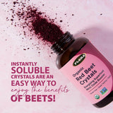 Flora Health Organic Red Beet Crystals with ingredients list