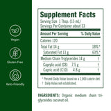 Flora MCT Oil Organic 762g side view showing packaging