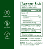 Flora Organic Flax Oil 744g bottle side view
