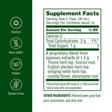 Flora RespirEssence herbal supplement label close-up