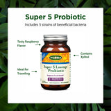 Flora Super 5 Probiotic Lozenges ingredients list