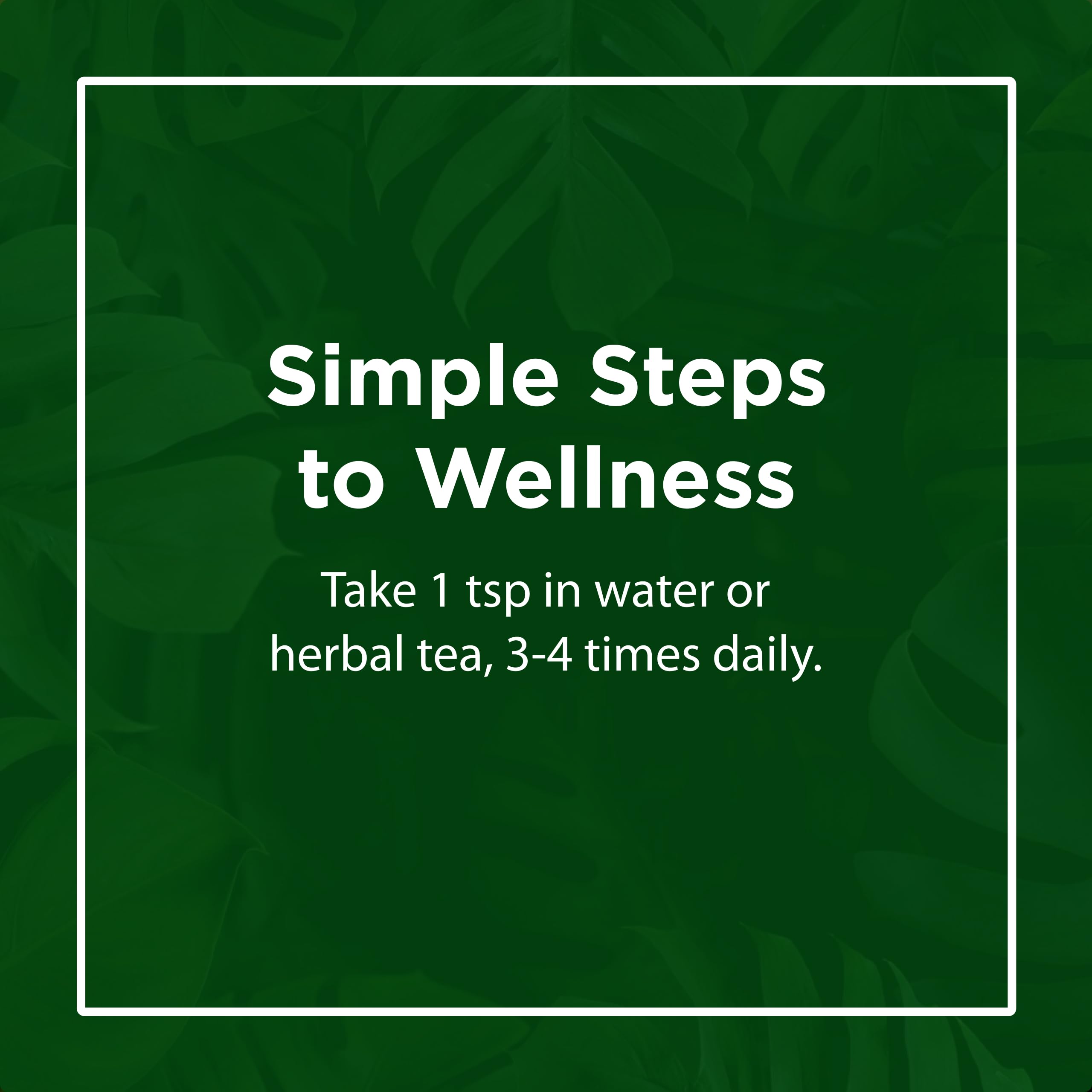 Flora Swedish Bitters in a glass of herbal tea