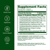 Flora Udo's Choice Super 8 Probiotic 30 Capsules side view
