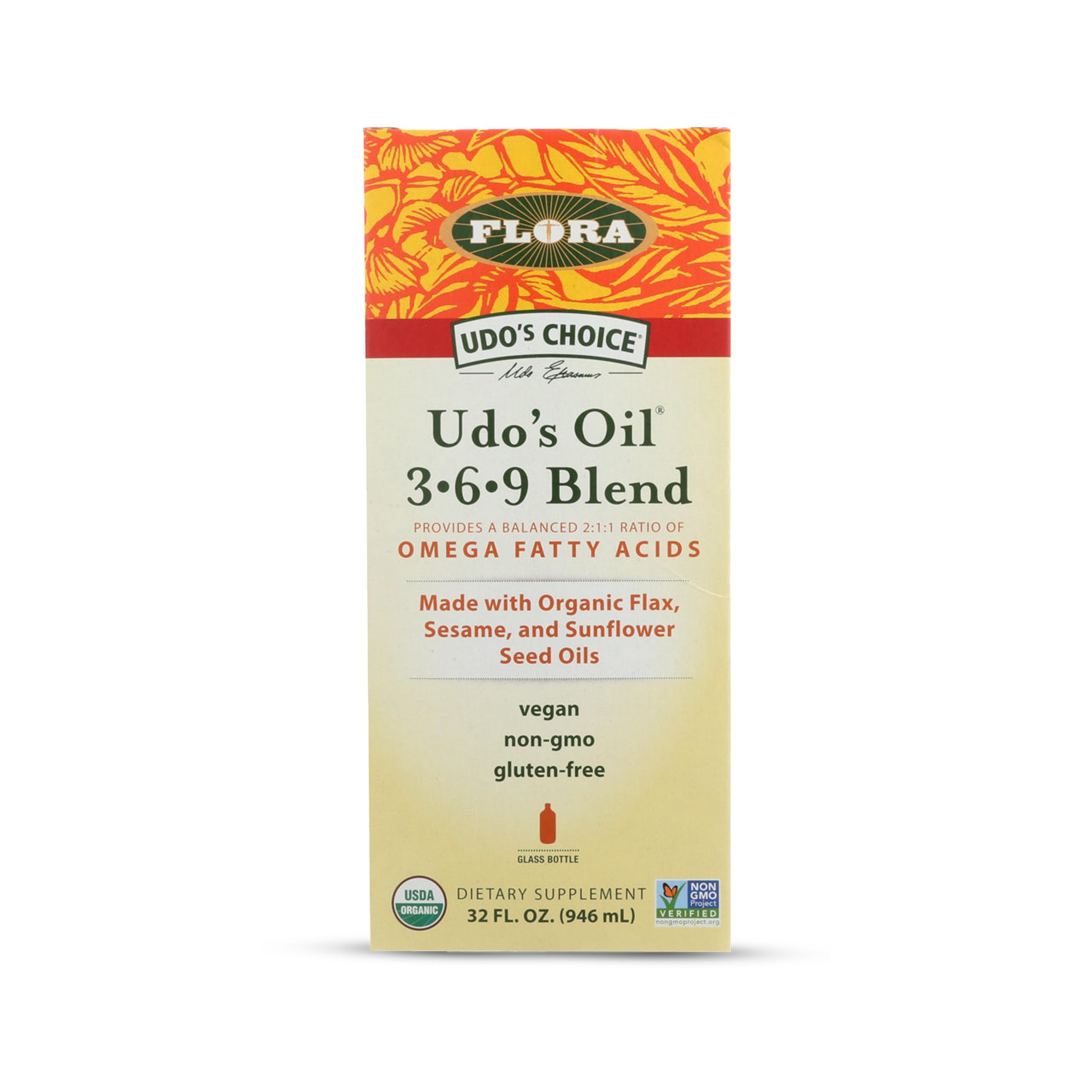 Flora Udo’s Oil Omega 369 Blend 1406g front view