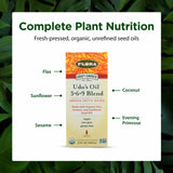 Flora Udo’s Oil Omega 369 Blend 1406g in a kitchen setting