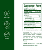 Flora Udo's Omega 369 Blend 499g side view showing ingredients