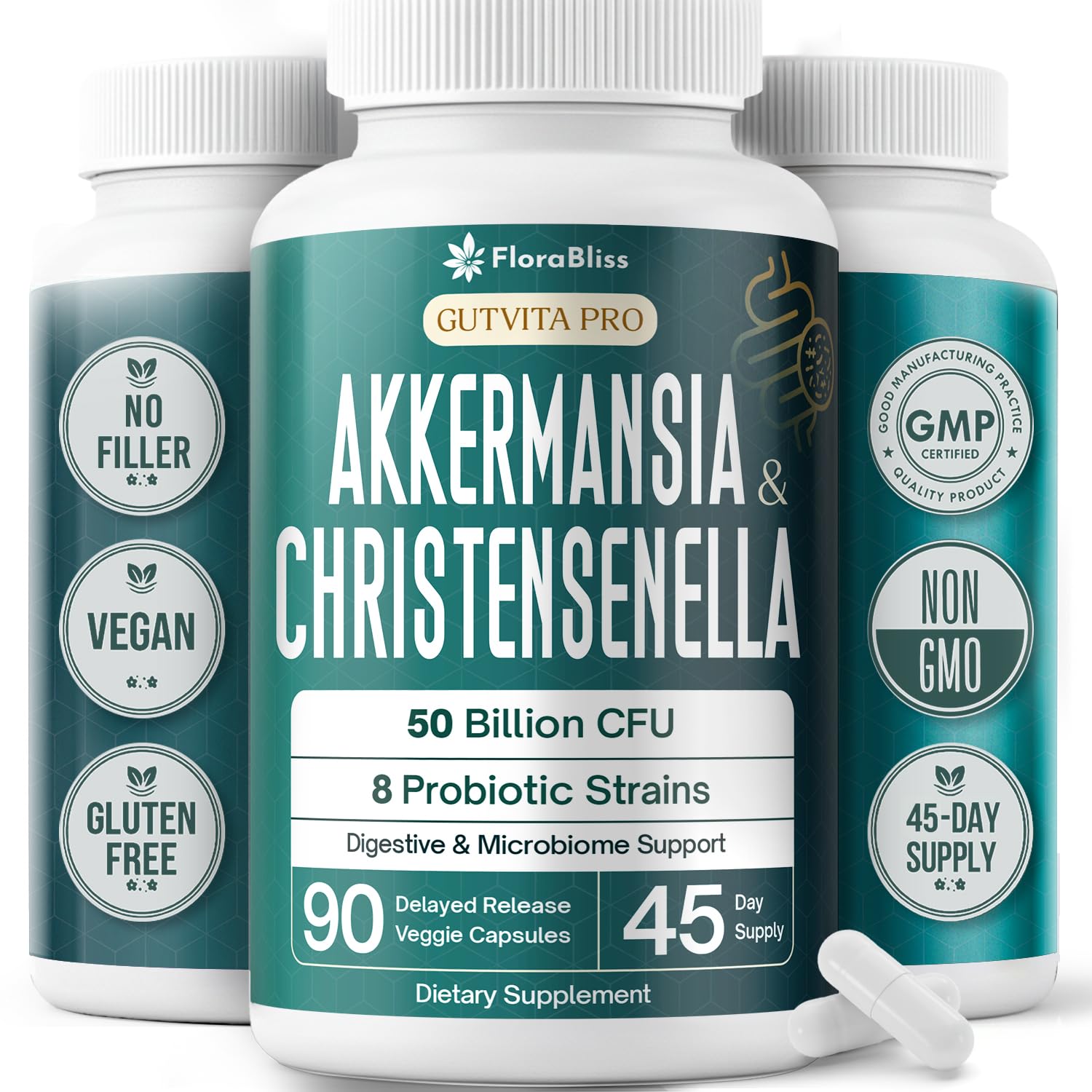 FloraBliss Blended Vitamin & Mineral Supplement front view