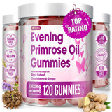 FloraBliss Evening Primrose Oil Gummies front view with pineapple flavour