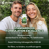 FloraBliss supplement bottle with label showing ingredients