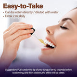 FloraBliss Urolithin A+ Liquid Supplement with a measuring cup
