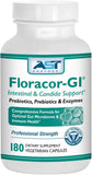 Floracor-GI SEBbiotic-CYC Multi-Enzymes 180 capsules front view