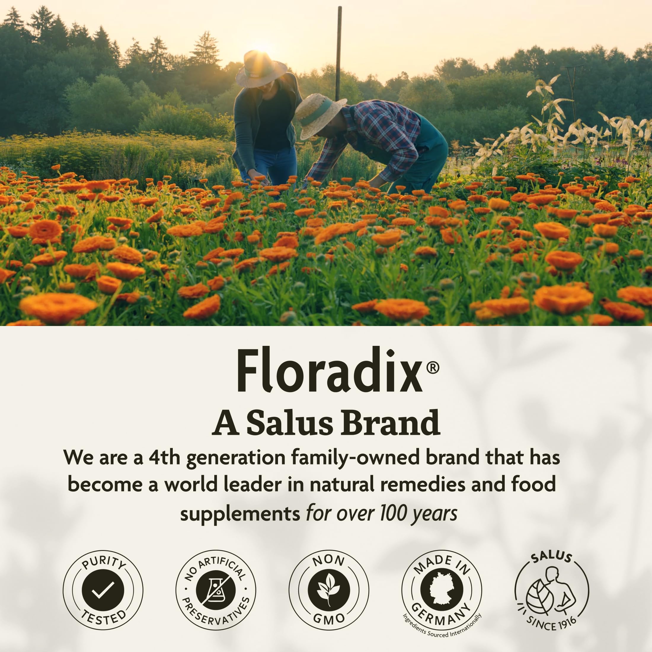 Floradix Calcium Liquid Herbal Supplement 630g with herbal extracts