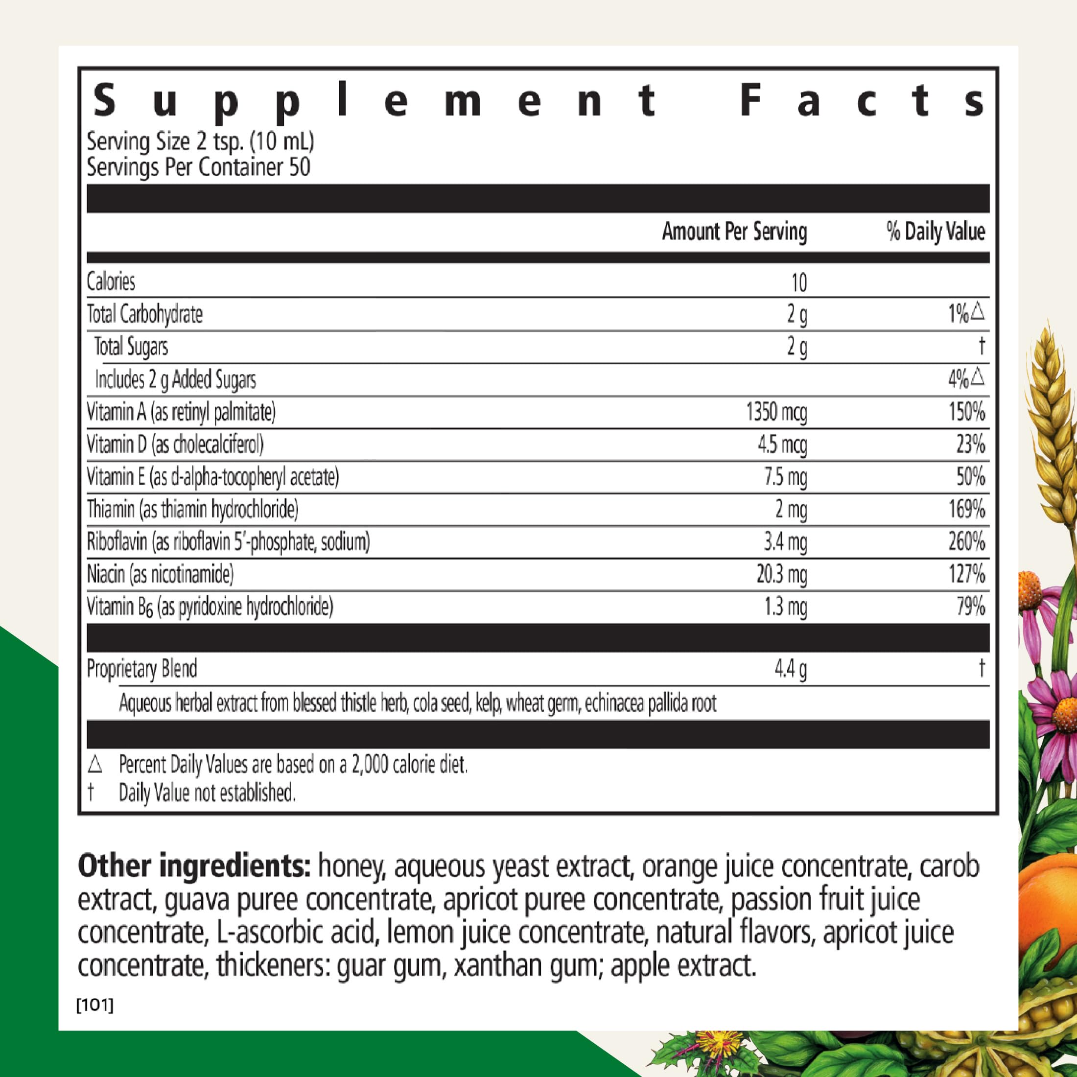Floradix Epresat Adult Liquid Multivitamin bottle with label