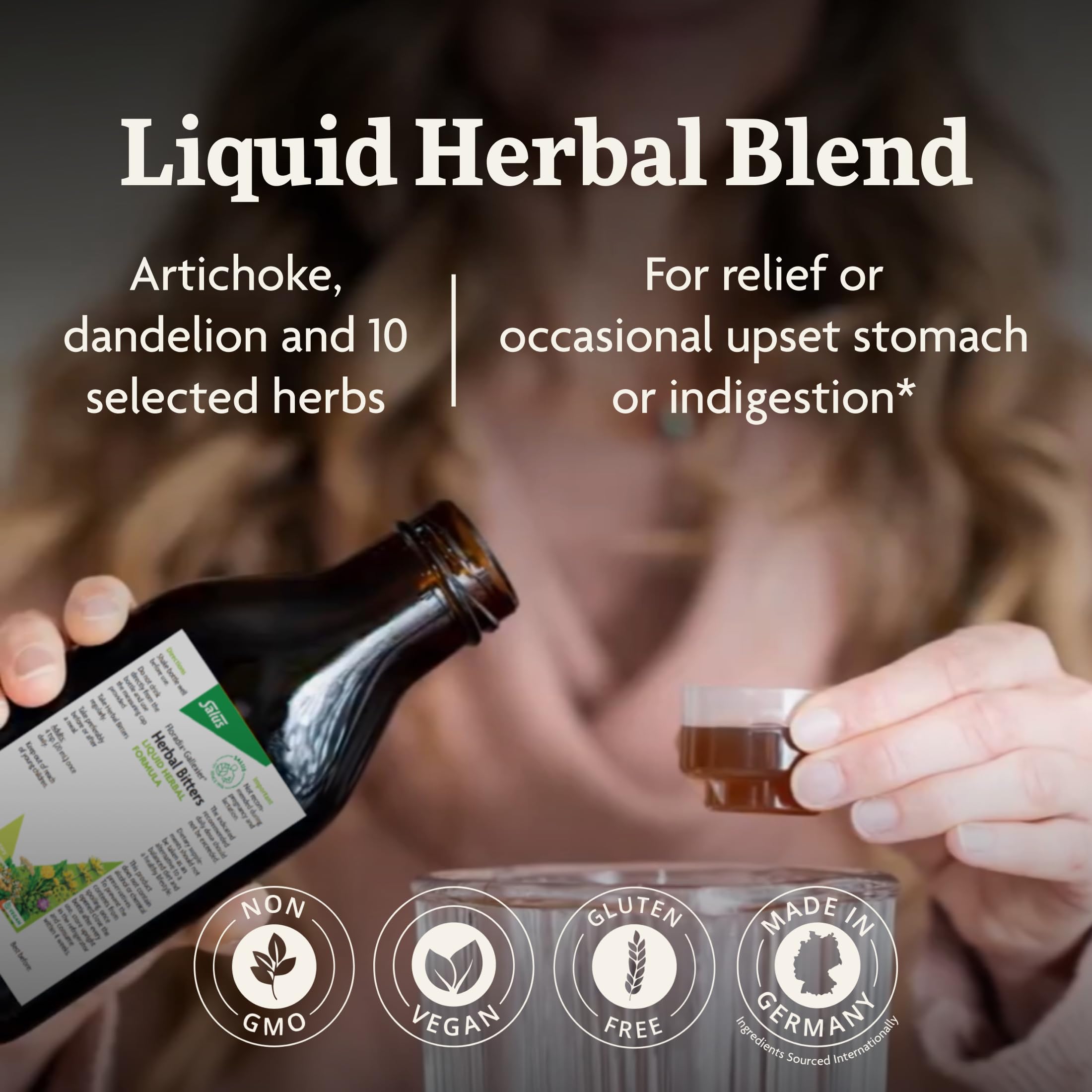 Floradix Herbal Bitters liquid supplement ingredients list