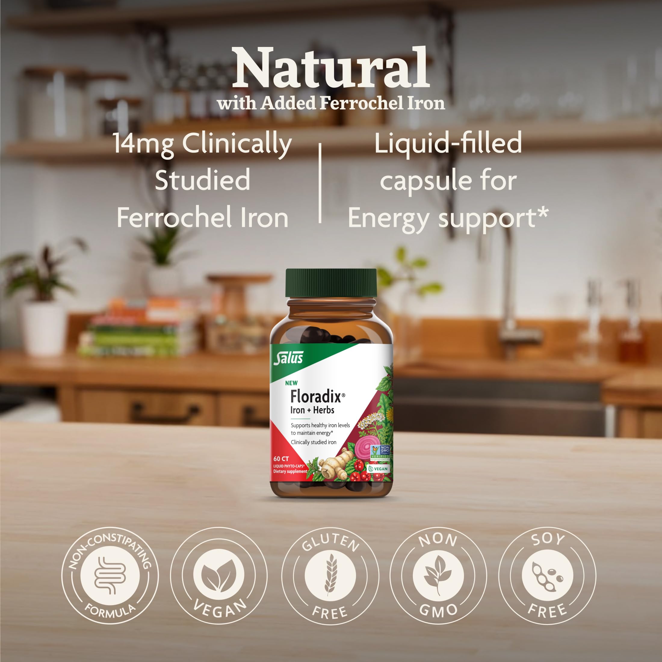 Floradix Iron + Herbs packaging details
