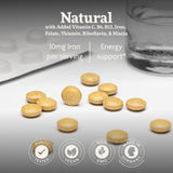 Floradix Iron & Vitamin Tablets side view of the bottle