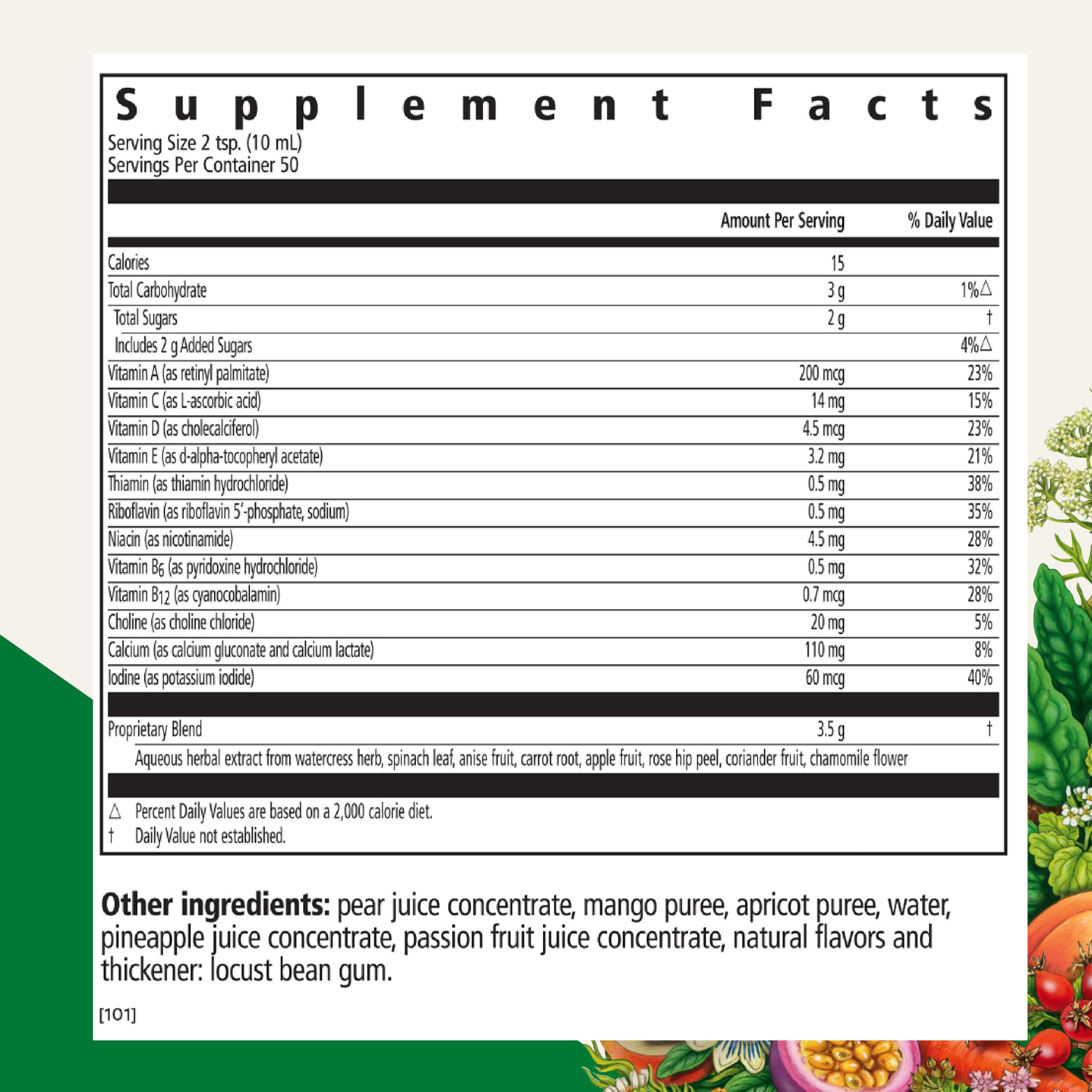 Floradix Kinder Love Children's Multivitamin Liquid side view