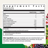 Floradix Liquid Iron Supplement 482g back view with ingredients